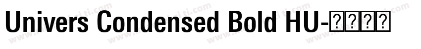 Univers Condensed Bold HU字体转换